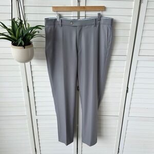 Peter‎ Millar Durham High Drape Performance Pants Gray Golf Casual Men's 36/30